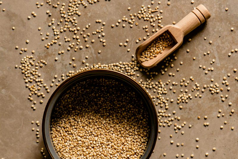 Quinoa in een kom